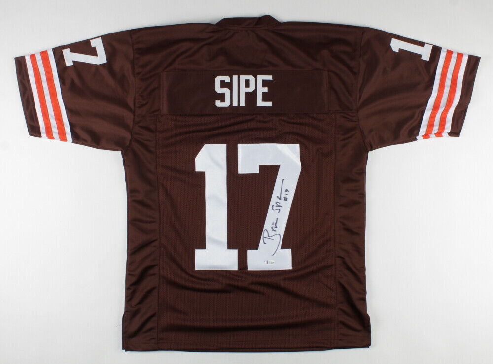 Brian Sipe Signed Cleveland Browns Jersey (Beckett) Browns Quarteback 1974-1983
