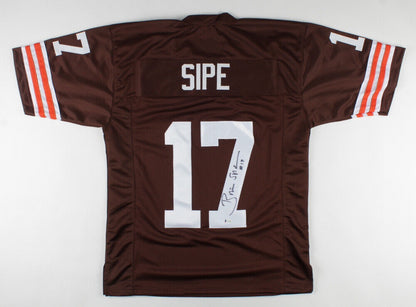 Brian Sipe Signed Cleveland Browns Jersey (Beckett) Browns Quarteback 1974-1983