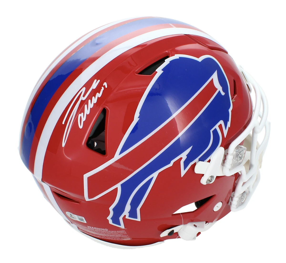 Josh Allen Autographed Bills Throwback Authentic Speedflex Helmet Beckett