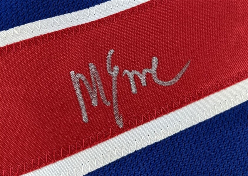 Mike Eruzione Signed Team USA Jersey (JSA COA) 1980 Miricle on Ice Team Captain
