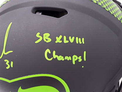 KAM CHANCELLOR AUTO ECLIPSE BLACK FULL SIZE AUTH HELMET SB CHAMPS MCS 197180