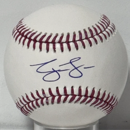 GEORGE LOMBARD JR SIGNED NEW YORK YANKEES RAWLINGS OFFICIAL MLB BASEBALL BECKETT