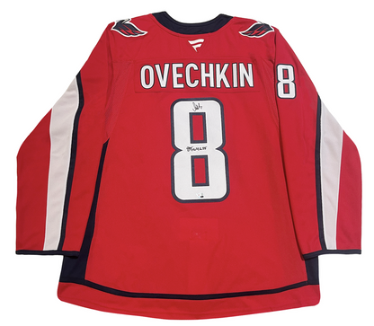 Alexander Ovechkin Autographed "895G 4-6-25" Washington Capitals Jersey Fanatics