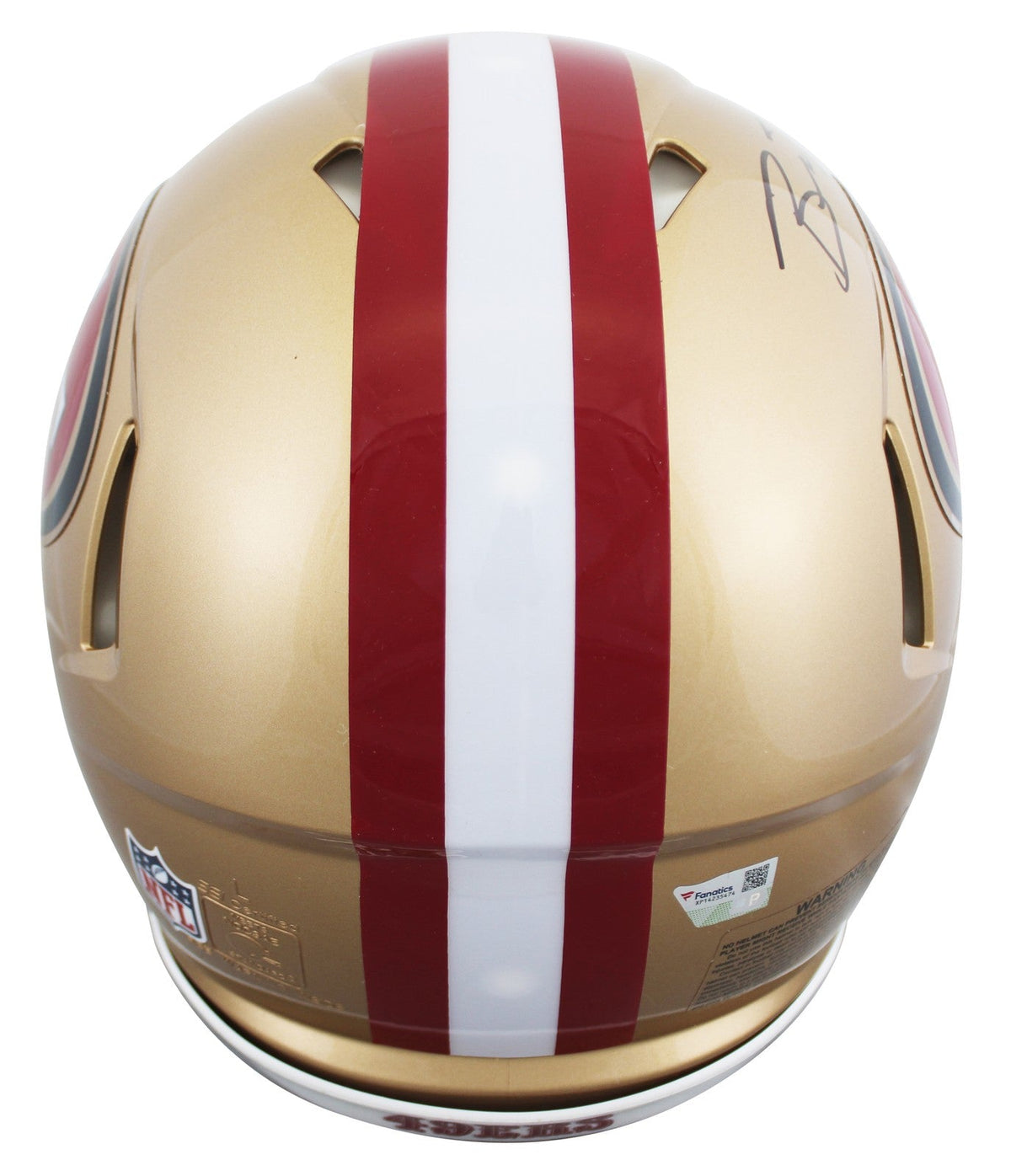 Christian McCaffrey & Brock Purdy Signed F/S Speed Proline Helmet W/ Case Fan