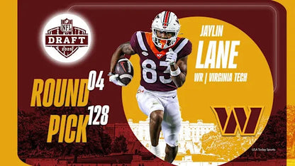 Jaylin Lane Signed Washington Commanders Jersey (Beckett) 2025 Draft Pick WR/KR