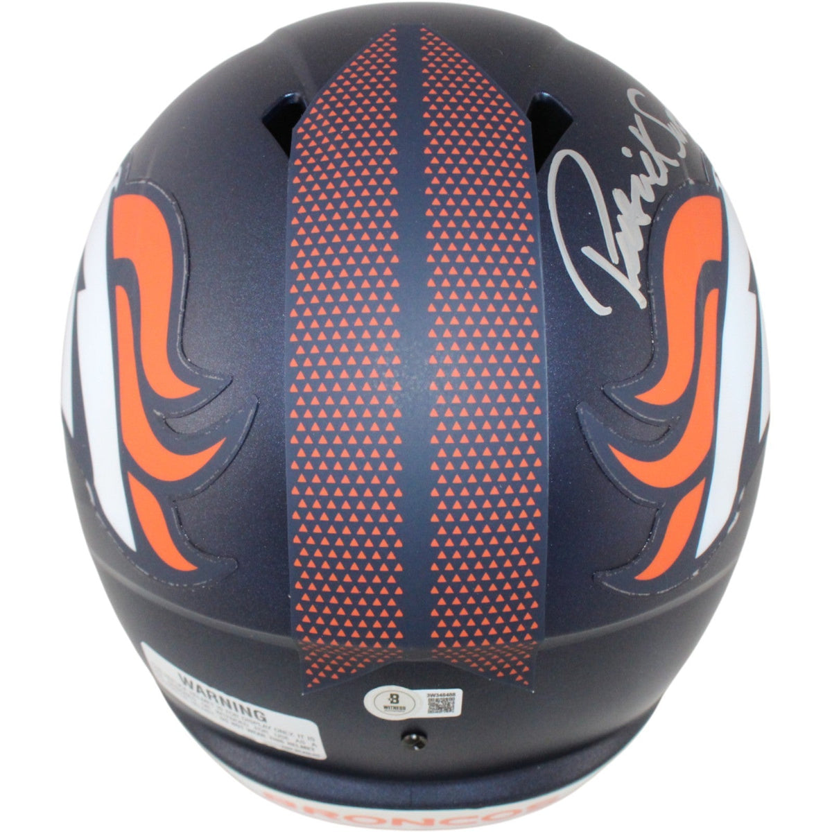 Patrick Surtain Autographed Denver Broncos F/S Helmet Beckett Witness 53135