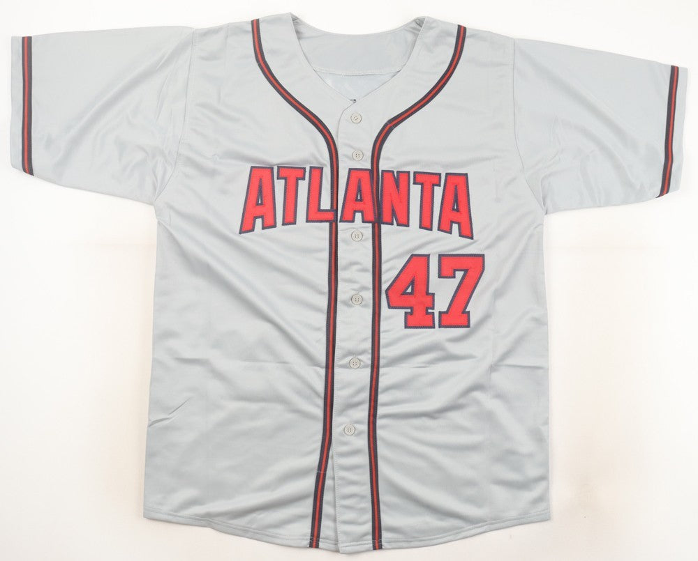 Tom Glavine Signed Atlanta Braves Stat Jersey (JSA COA) 10xMLB All Star Pitcher