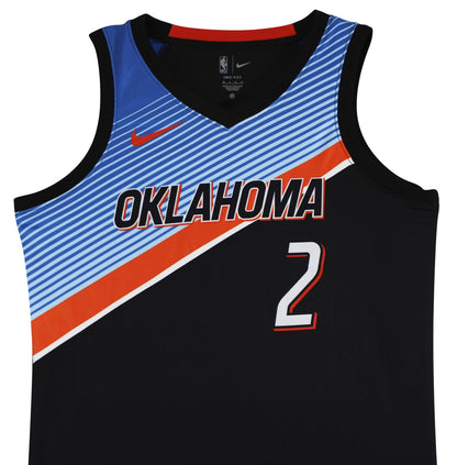 Thunder Shai Gilgeous-Alexander Signed Black Nike Swingman Jersey JSA #CD42286
