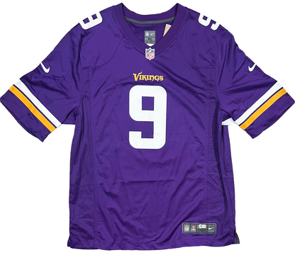 J.J. McCarthy Minnesota Vikings Signed Purple Nike Game Jersey BAS Beckett