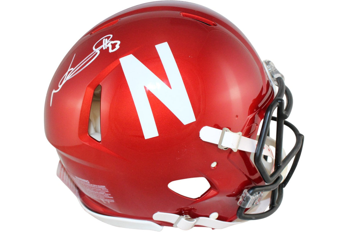Ndamukong Suh Signed Nebraska Cornhuskers Authentic Flash Helmet Beckett 52772